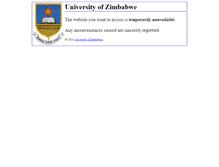 Tablet Screenshot of graduation.uz.ac.zw