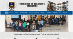 Desktop Screenshot of library.uz.ac.zw
