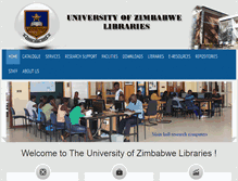 Tablet Screenshot of library.uz.ac.zw
